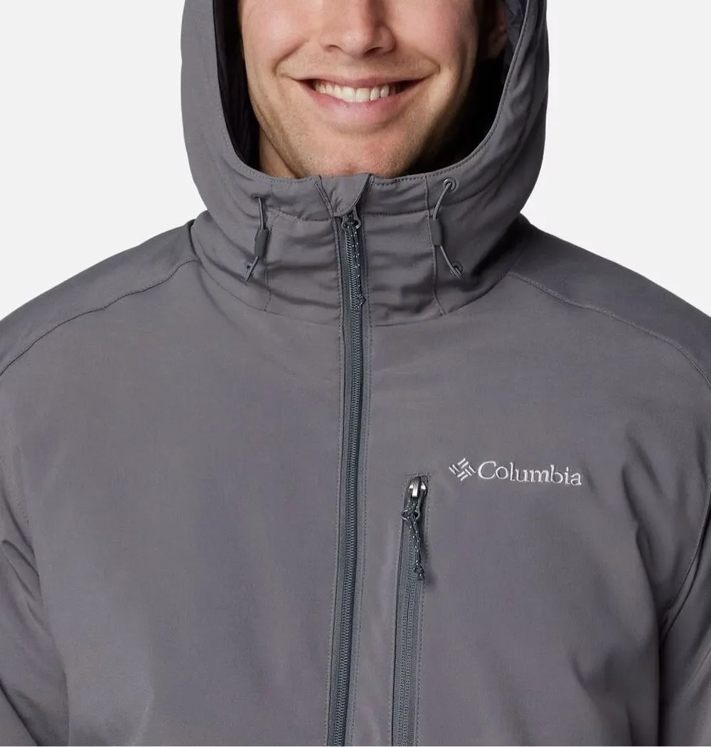 Columbia City Grey Outdoor Utility Gate Racer II Softshell Jacket NWT